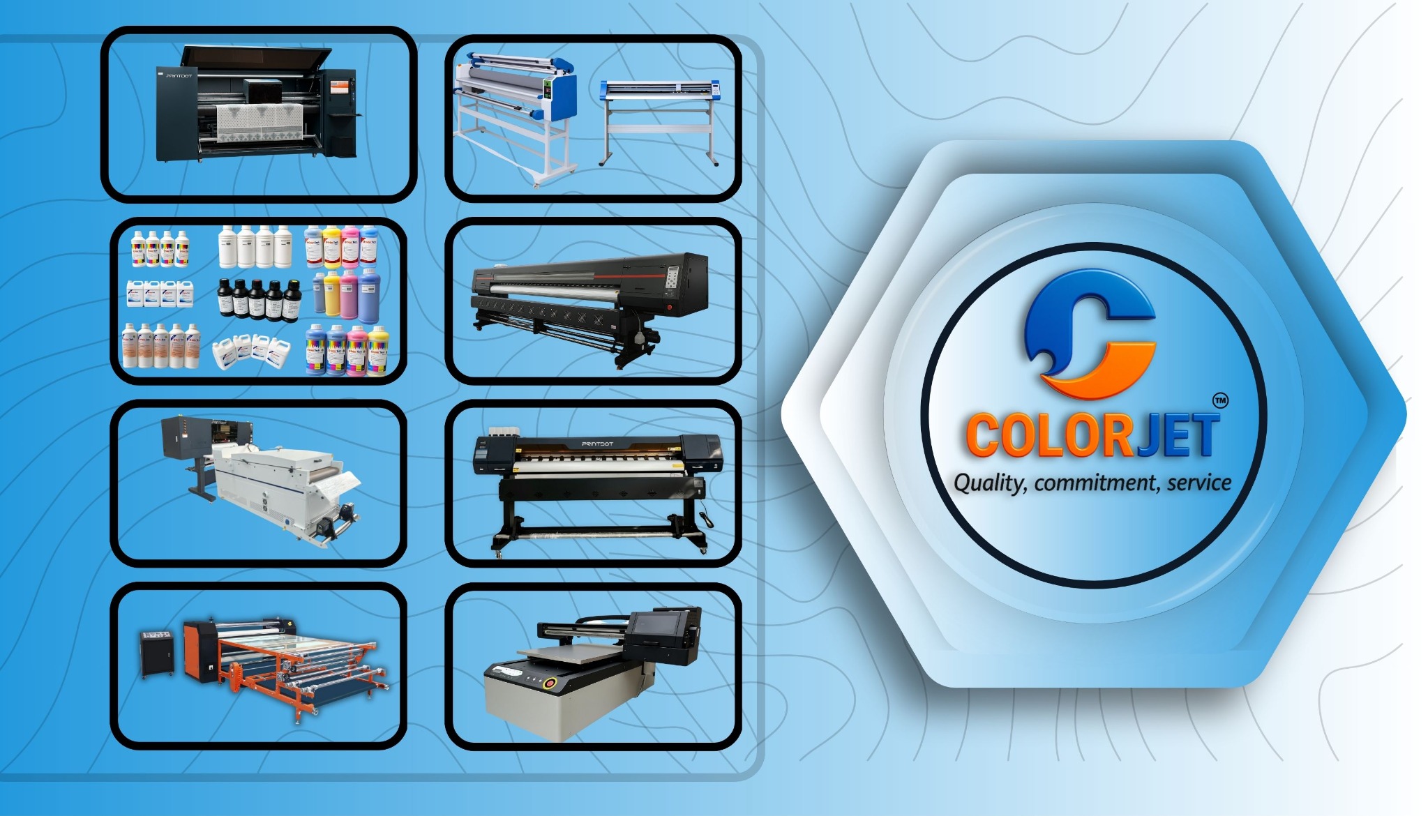COLORJET product collage