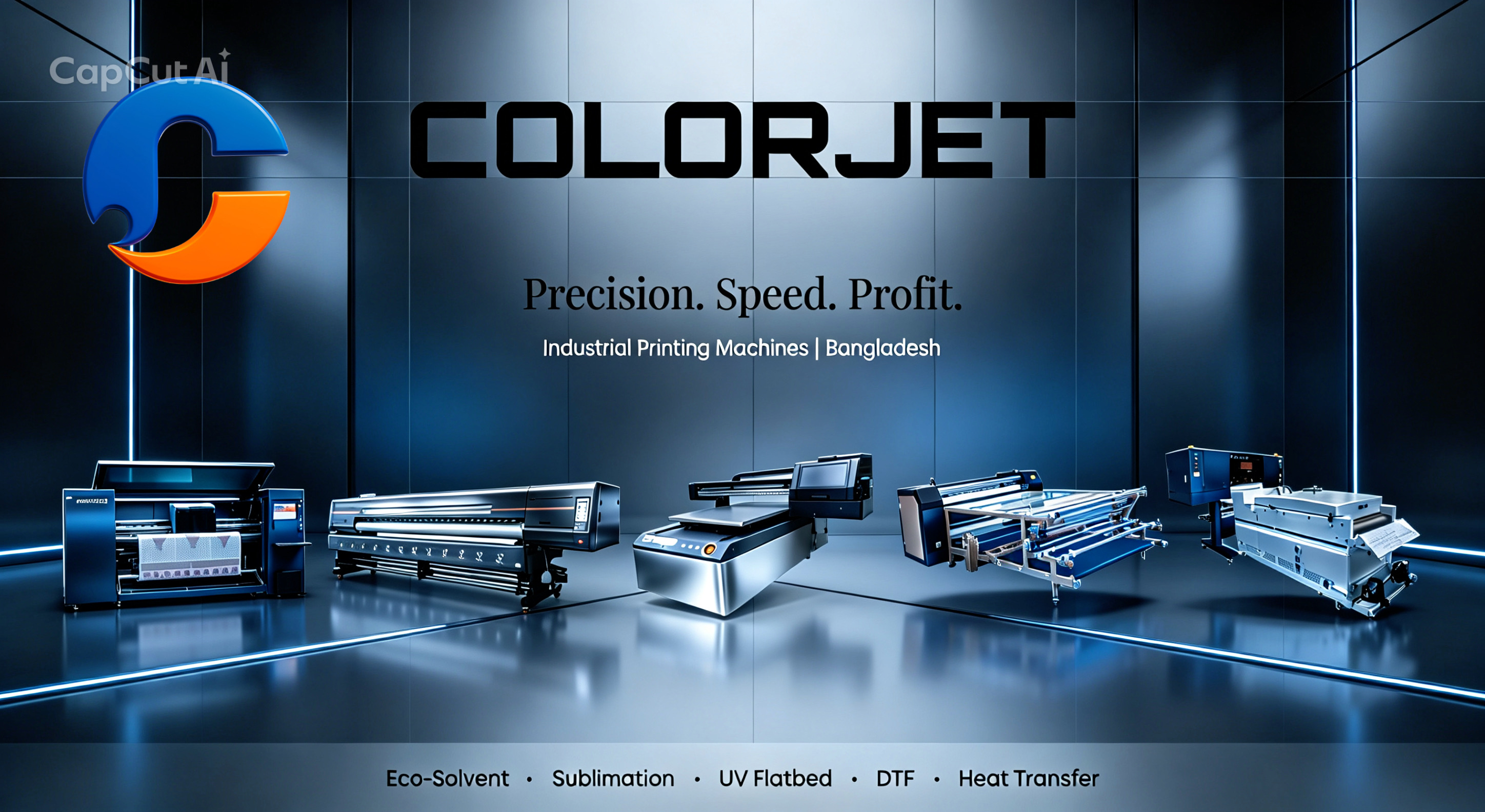 COLORJET industrial machine lineup hero image