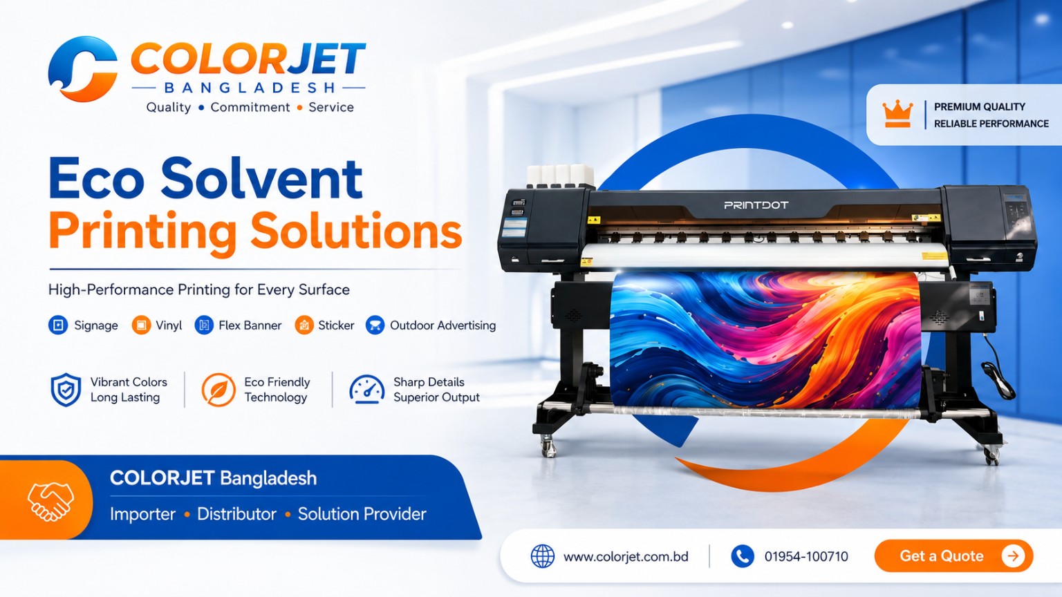 PRINTDOT PY1902 Industrial Eco-Solvent Printer gallery image