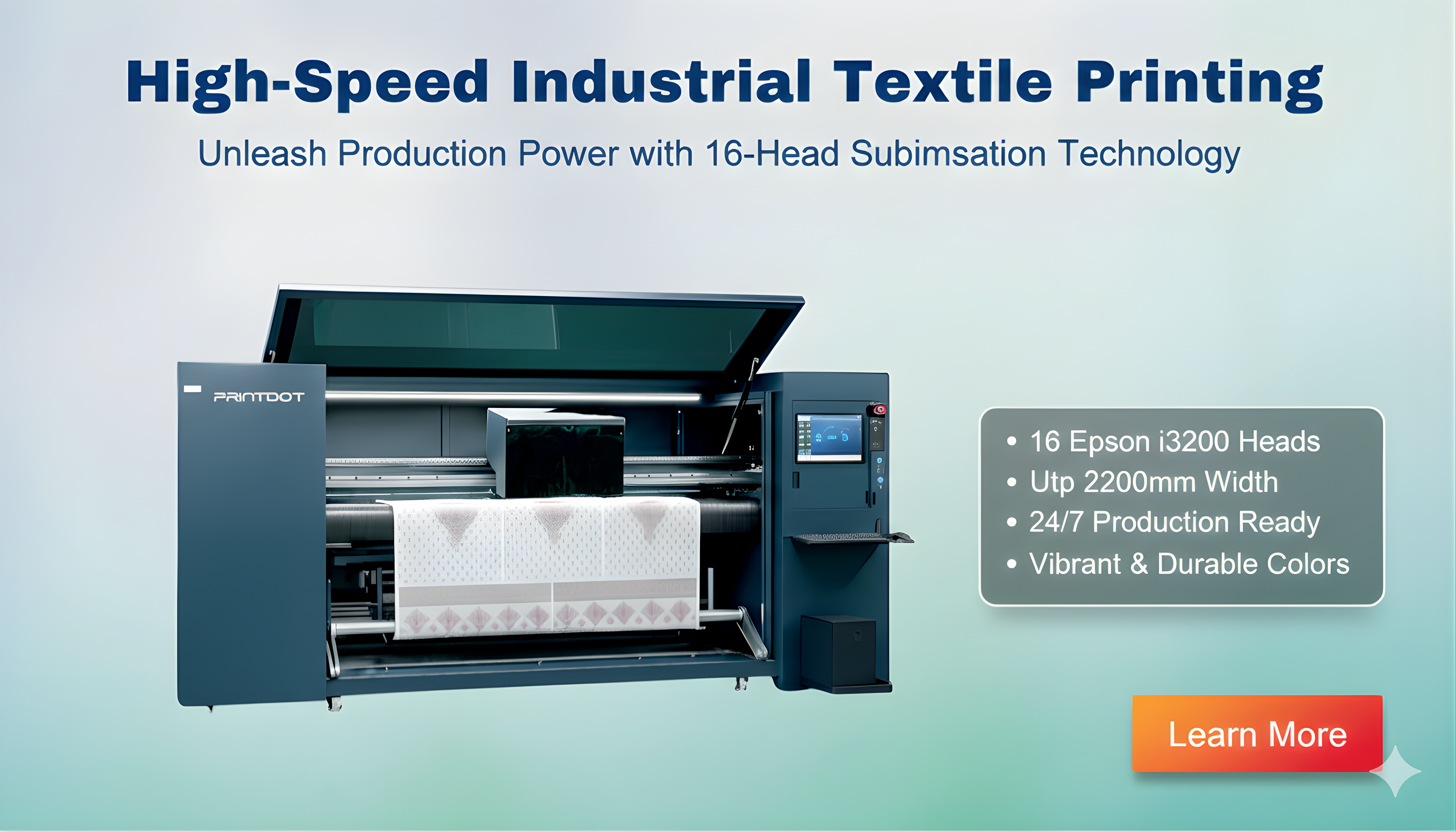 Industrial digital printing machine